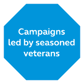 Campaigns led by seasoned veterans