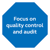 Focus on quality control and audit