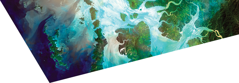 Mergui Archipelago. River delta of the Irrawady, a river that flows from north to south through Myanmar. Elements of this image furnished by NASA.