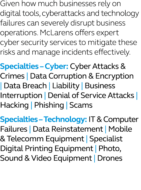 Given how much businesses rely on digital tools, cyberattacks and technology failures can severely disrupt business o...