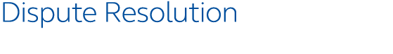Dispute Resolution 